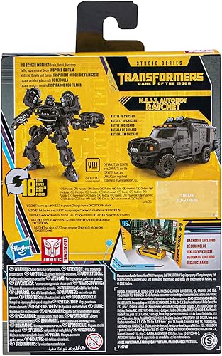 Miniatura 4 de Hasbro,Transformers Studio Series 96 Buzzworthy Bumblebee N.E.S.T. Autobot Ratchet Deluxe Figura de acción