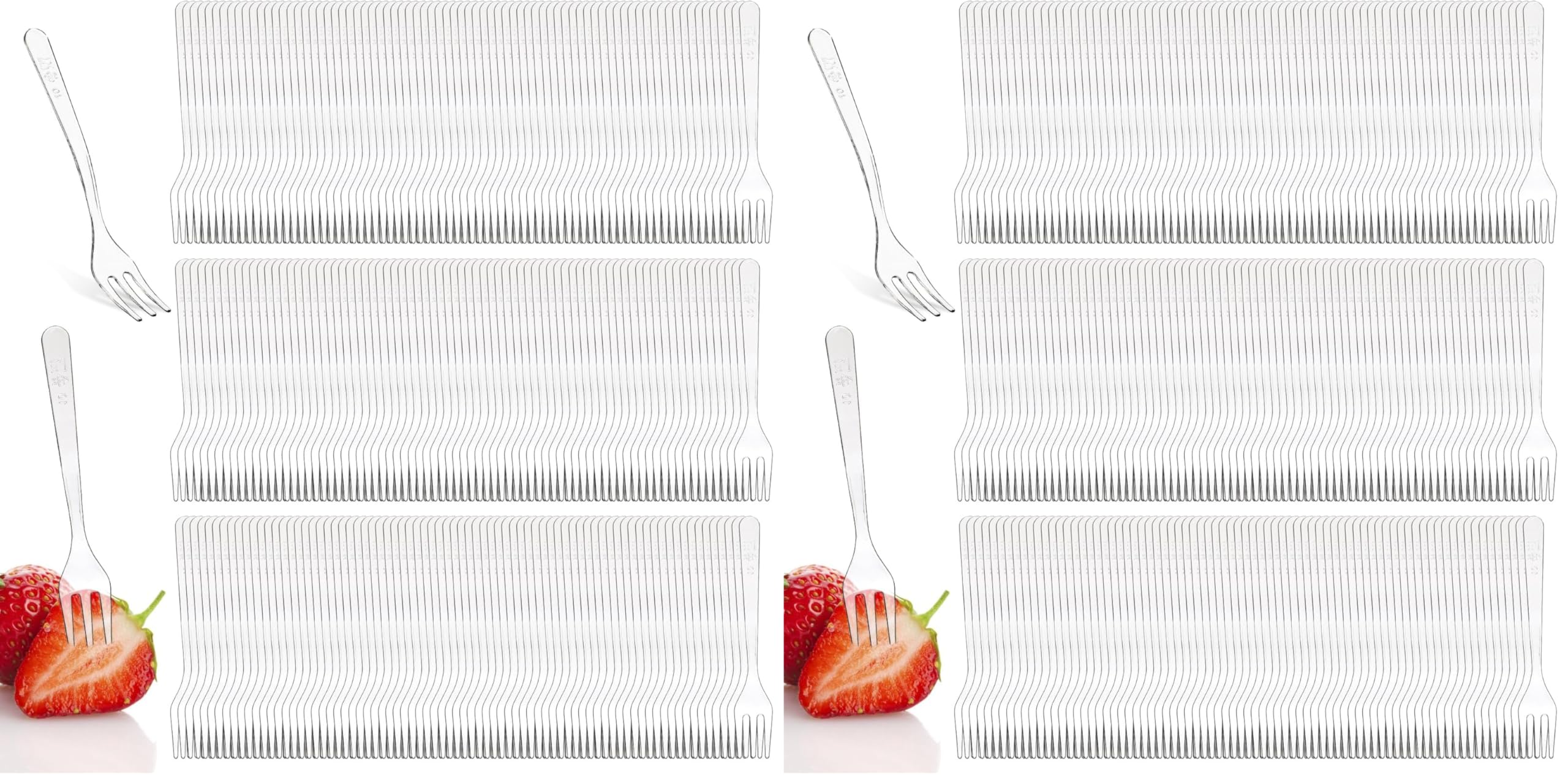 Covzoe 500 Pieces Plastic Mini Forks Disposable, 3.7 x 0.6 Inch — Amazon image 8