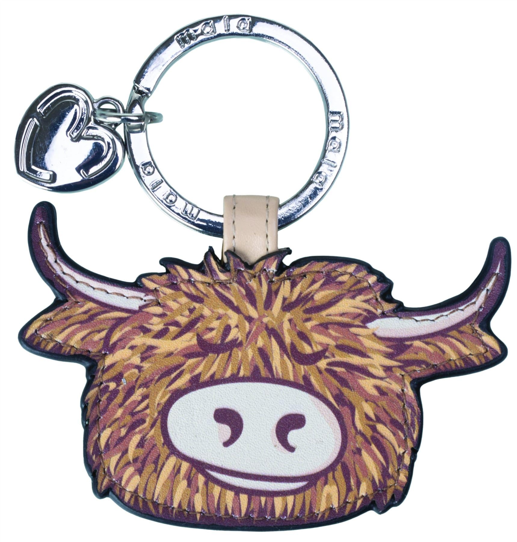 Mala Leather Bella Collection Leather Keyring 5196_33 Multi