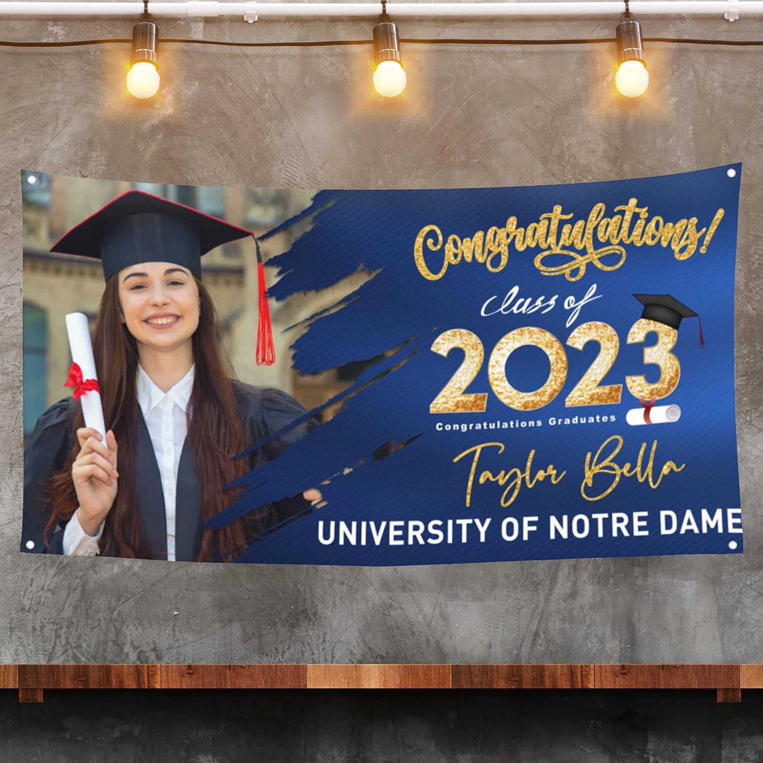 Personalized Banners for Graduation Party Decorations Class