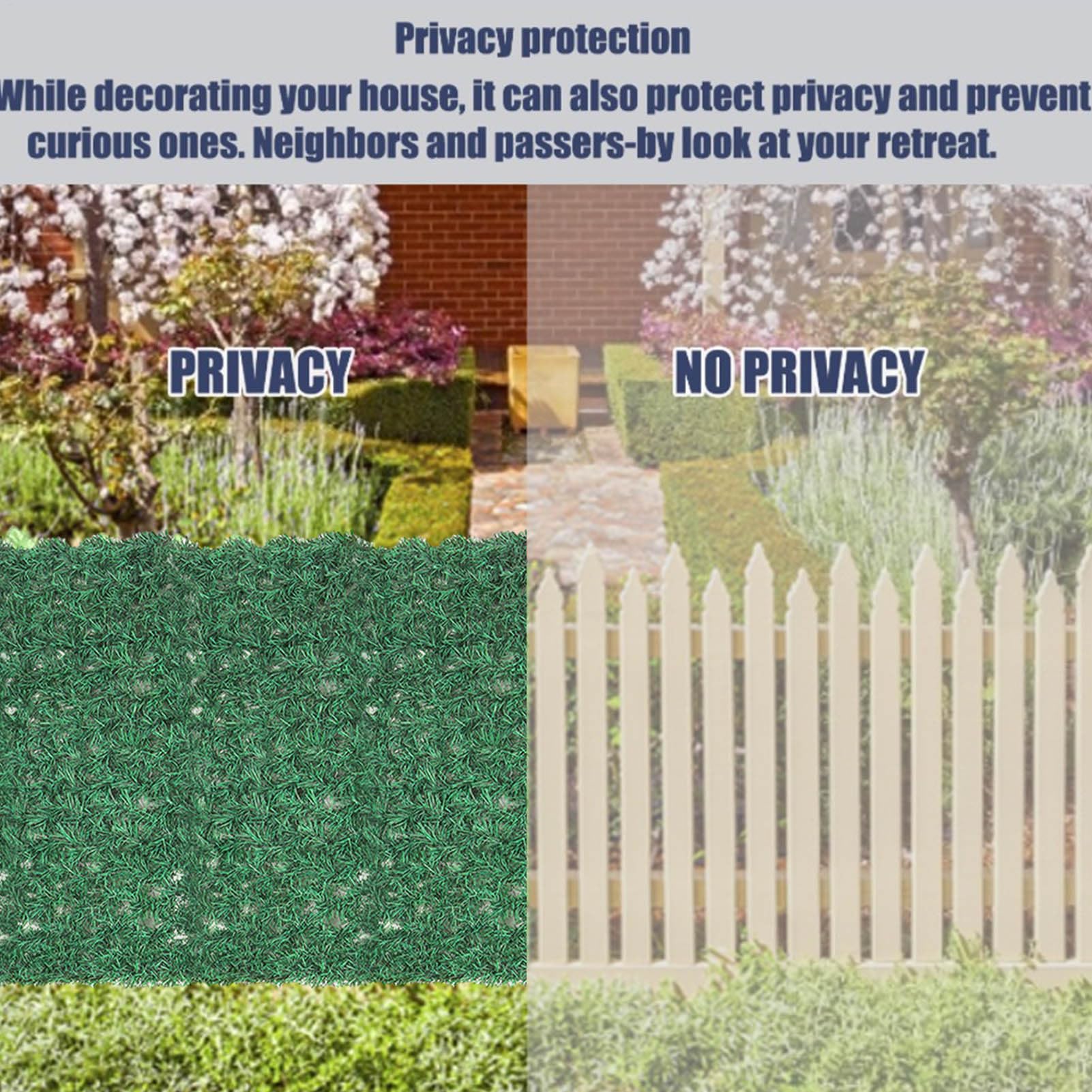 Schermo di artificiale Green Ivy Recinzioni Screen Guardrail Covers | 0,5 x 2 m Schermata per la privacy artificiale Ivy Recinzione per la privacy Decorazione per fondale da parete Balcone