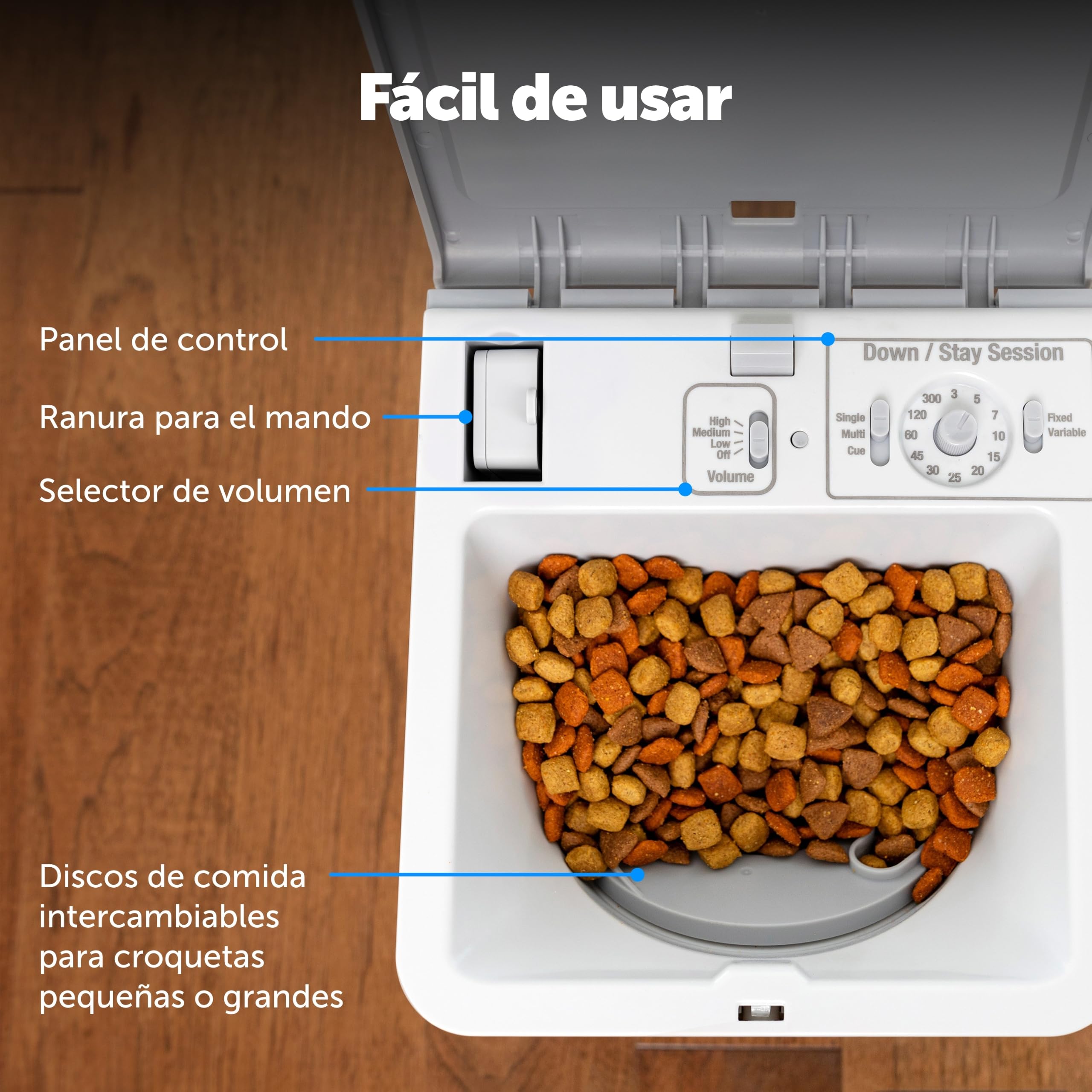 PetSafe Teach & Treat – Adiestrador con Mando de Recompensa, Dispositivo de Entrenamiento de Recompensas, Entrenamiento con Control Remoto, Refuerzo Positivo para Perros, Dispensador de Prem