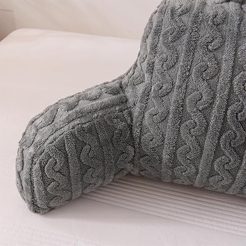 Miniatura 6 de Aimuan Almohada de lectura para reposo en cama, almohada de respaldo de cuña con brazos Soporte de espalda para sentarse en la cama, cojín