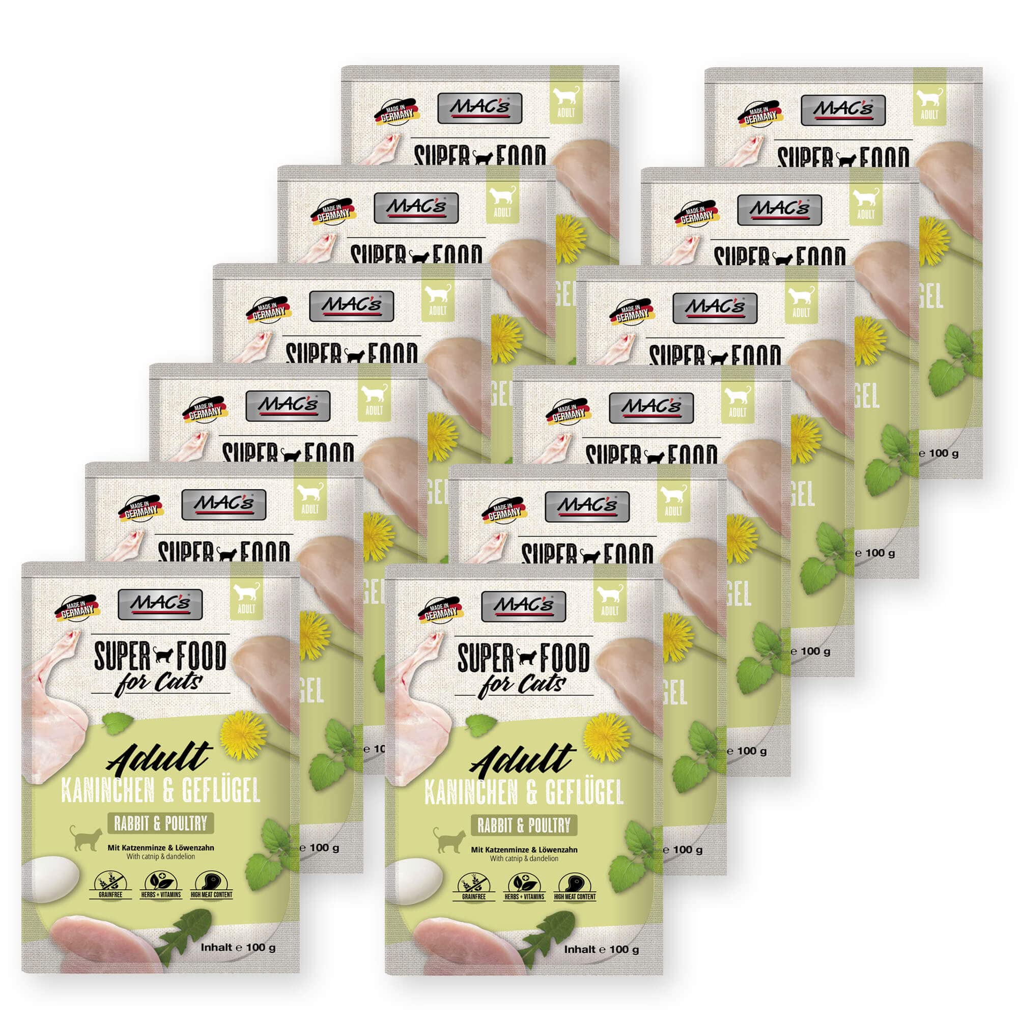 Kaninchen & Geflügel 12 x 100 g