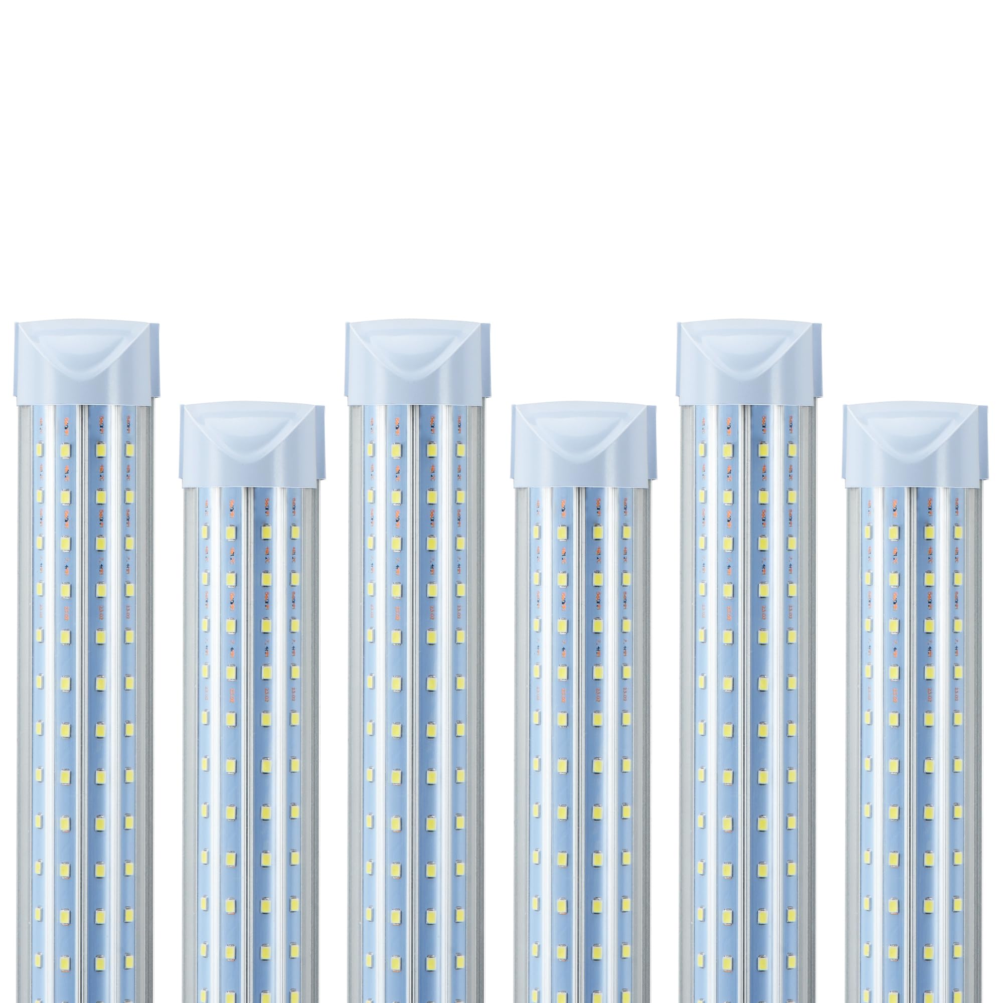 T8 LED Shop Lights 4FT Garage Light 6 Pack 60W 9600LM 6000K Daylight Work Lights Ceiling LED Linkable