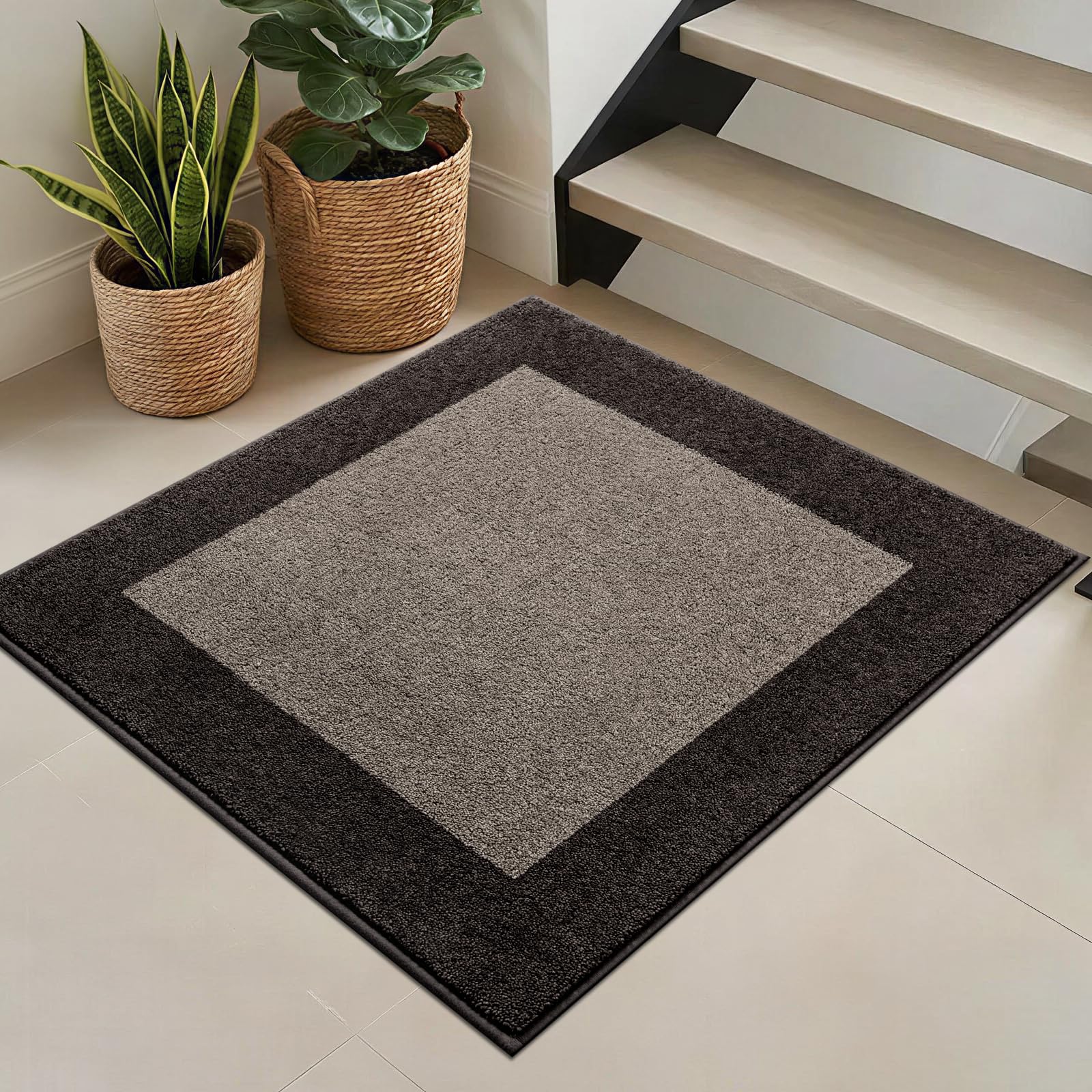 Square Rug 36" x 36", Kitchen Rug for Floor, Room, Roll Packing