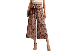 IWOLLENCE Cropped Palazzo Pants for Women: Style and Comfort Entwined