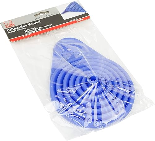 Miniatura 8 de Chef Craft Embudo plegable de plástico, 3 pulgadas de diámetro, azul