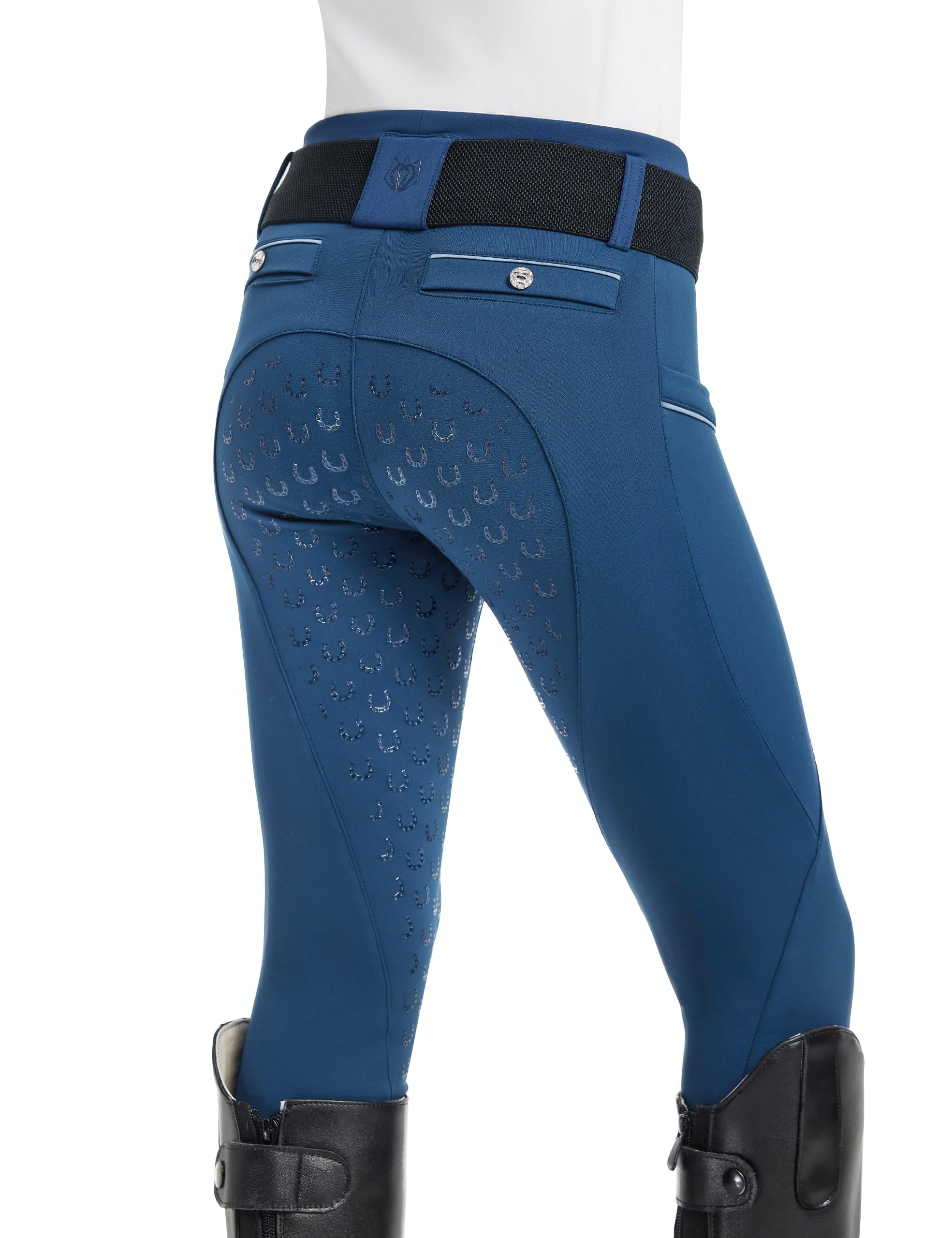 FitsT4 Sports Girls Horse Riding Pants Full Seat Equestrian Pants Pockets
