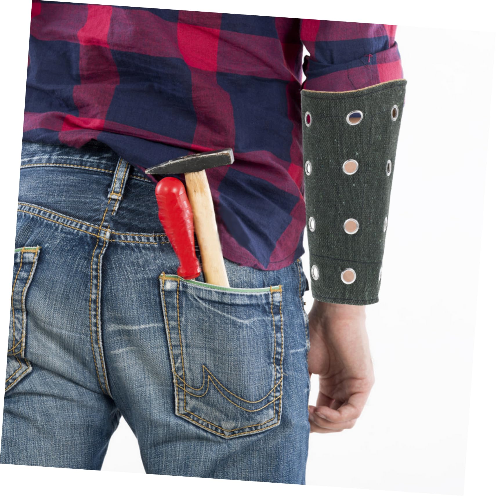 VILLFUL Labor Protection Anti-cut Wristband Wrist Protective Cover Cut Resistant Wrist Protector Garden Sleeves for Men Wrist Protection Cover Anti-cut Wrist Guard Security Wrist Sleeve