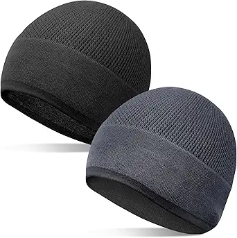 Bamboo Lightweight Skull Cap Beanie Hat for Men Women, Soft and Comfy Sleep Cap Watch Hat