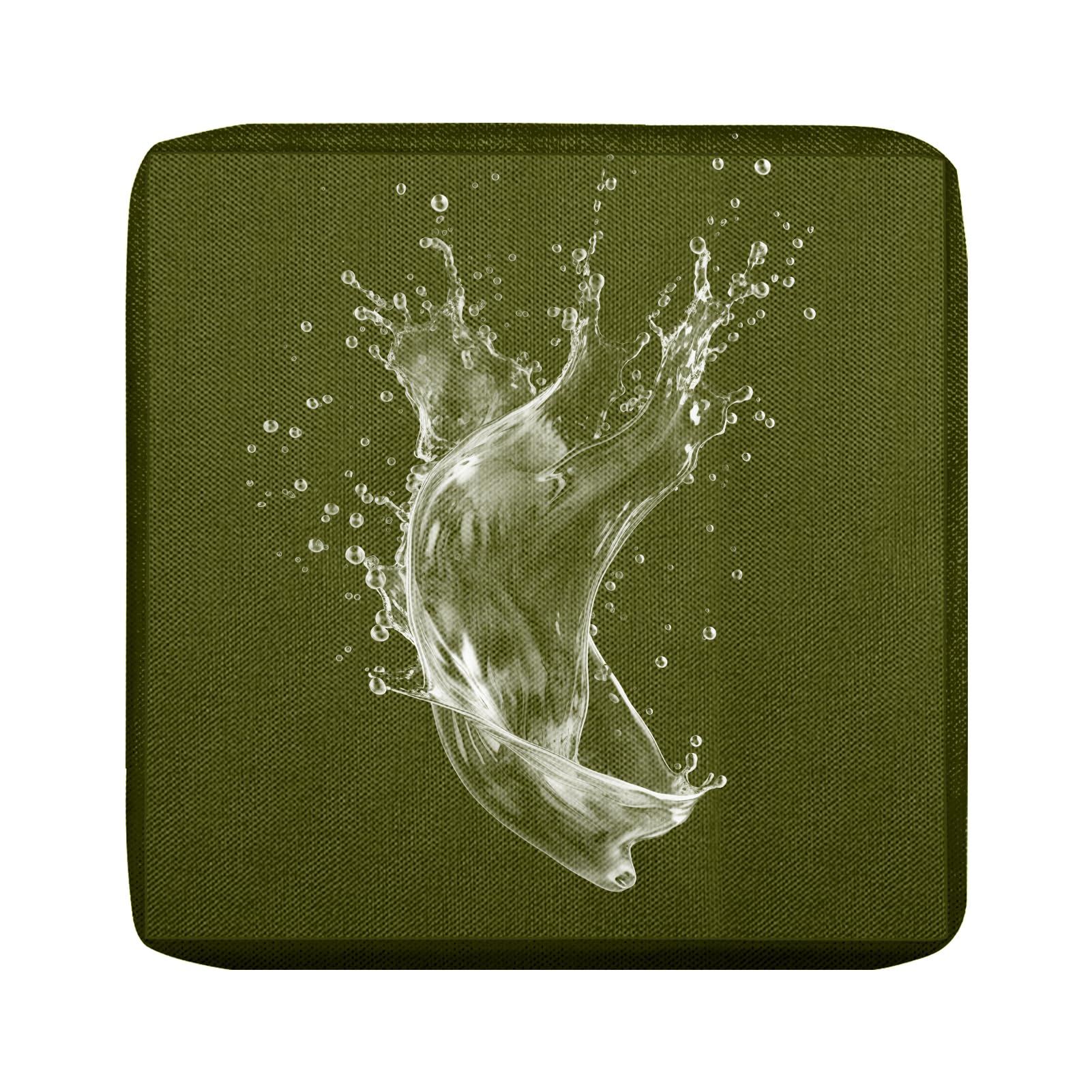 BXFUL Outdoor Patio Sofa Cushion Cover, Waterproof Stretch Replacement Seat Cushion Cover for Outdoor Furniture Garden Backyard with Zipper, Washable Furniture Cover (Matcha Green,65x65cm(Pack of 1))