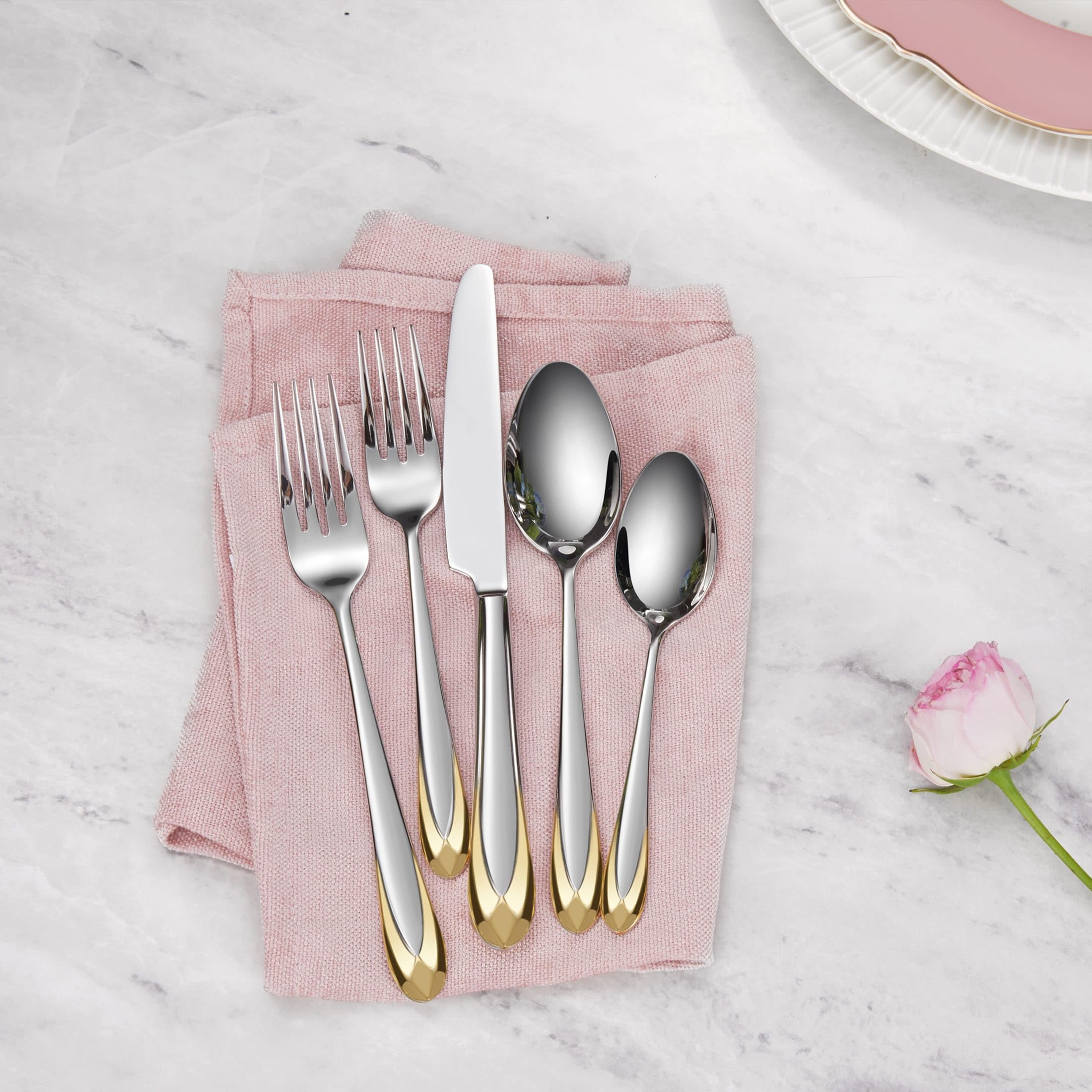 KEAWELL Astra Silverware Set - Elegant & Durable -2