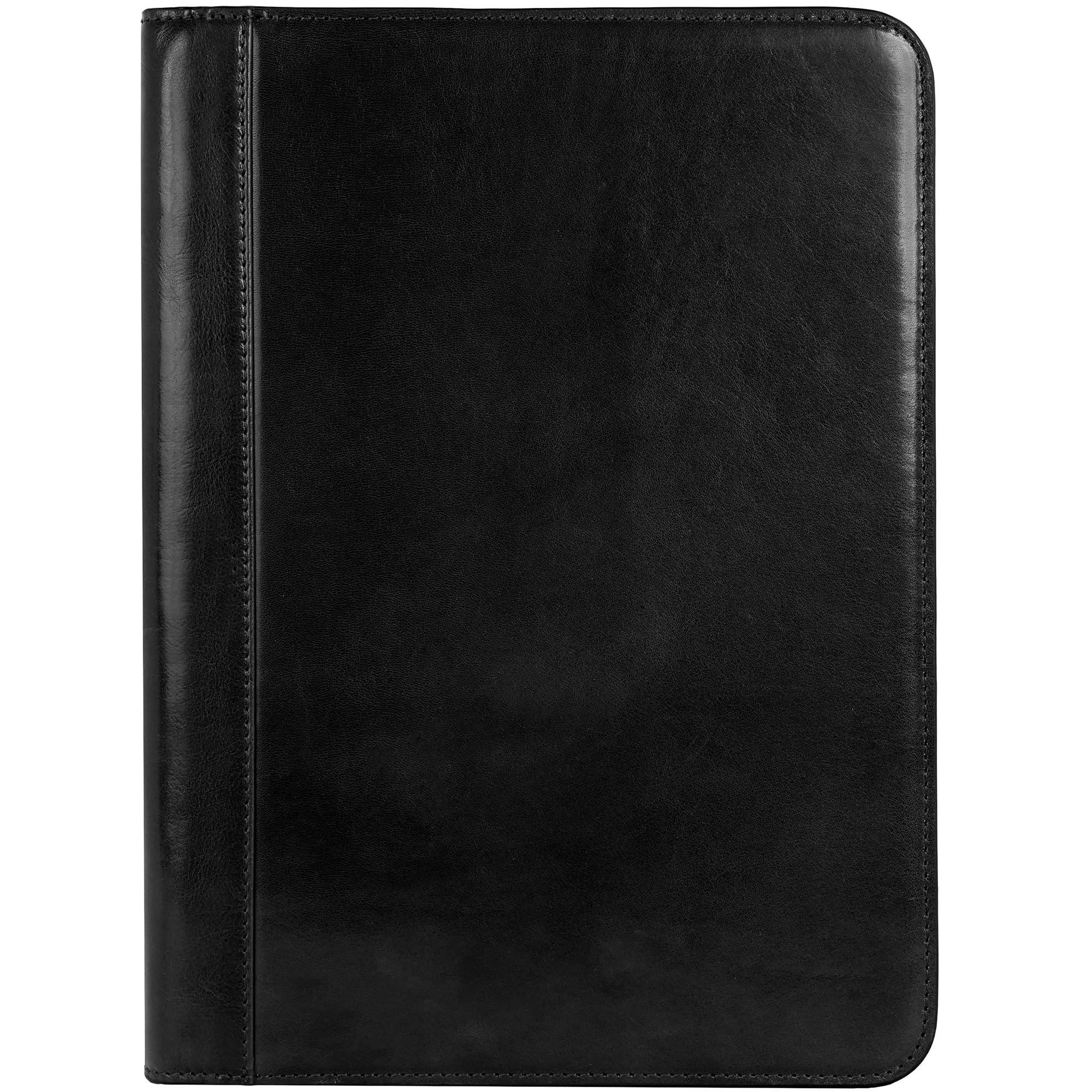 Leather Portfolio Folder A4 Document Case Business Padfolio Organizer Folio - Time Resistance