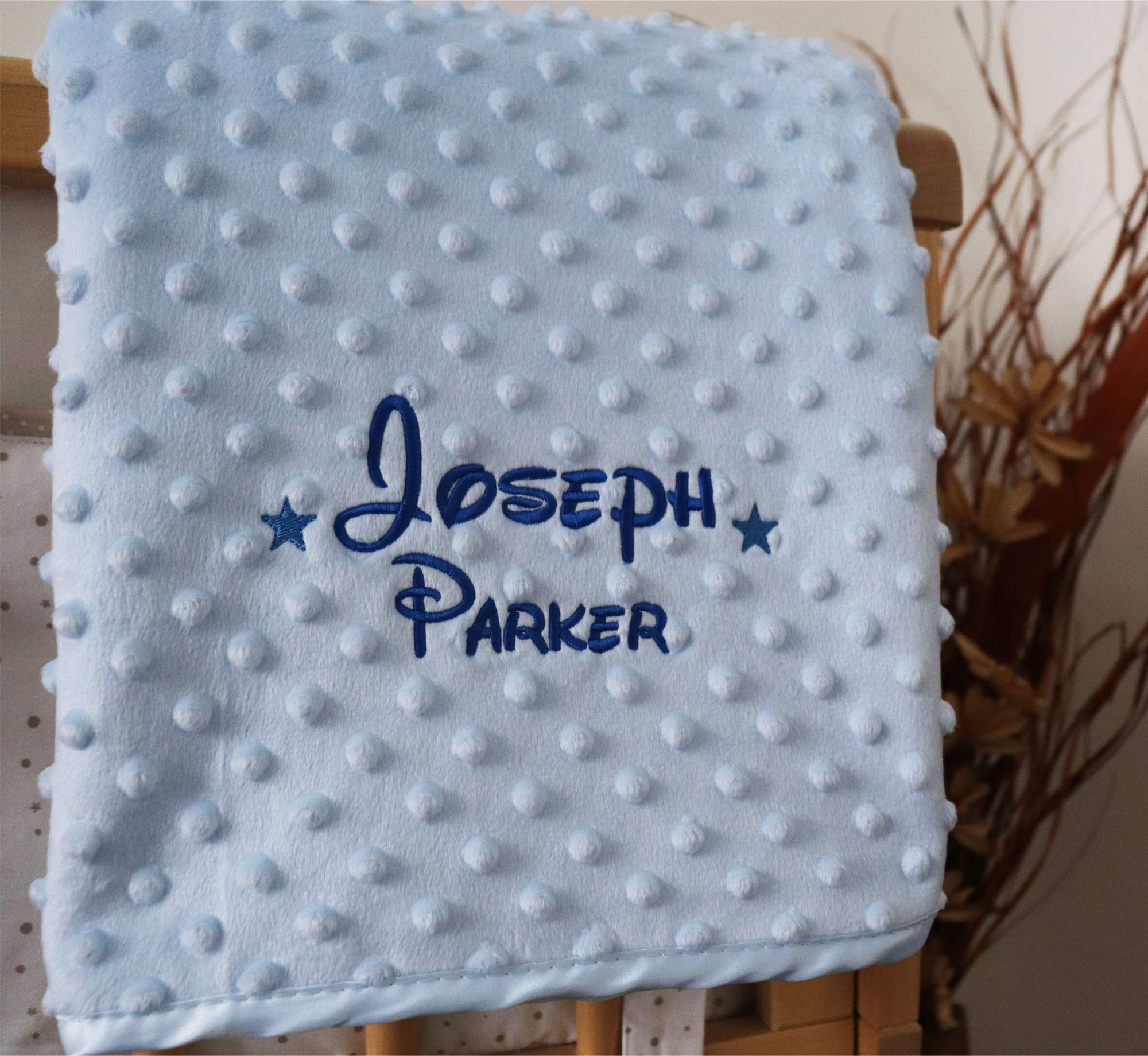 Alwaystrusted Personalised Blue Bubble Blanket Disney Name Design