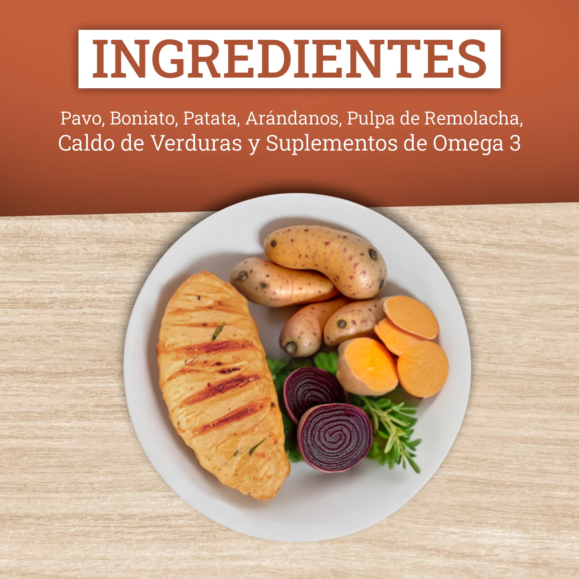 Yerbero Nature Grain Free Pavo Boniato y Arándanos, Pienso Sin Ceereales, Hipoalergénico con Omega 3 Vitaminas y Minerales, Pienso Light Perros Grain Free Sin Conservantes Pack 2 de 2.5kg