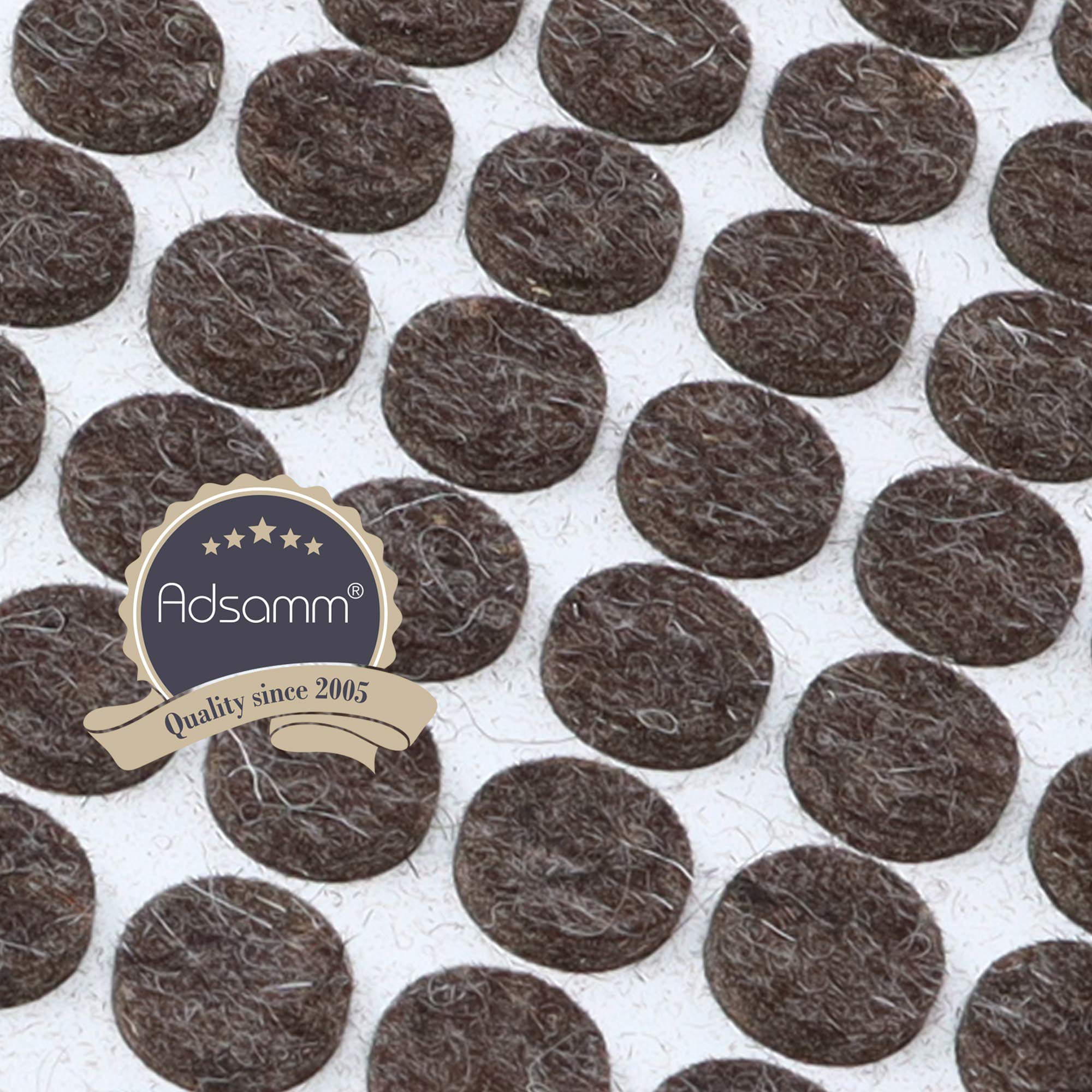 Feltrini Autoadesivi In Lana - 12 Pezzi Ø 40 Mm - Piedini Protettivi Per Mobili Su Parquet E Pavimenti Delicati - Foto 4