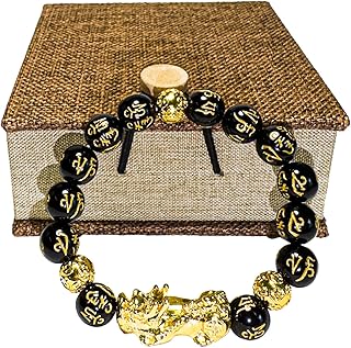 Feng Shui Bracelet Obsidian Bracelet, Pi Xiu Feng Shui Bracelet Consecration Bracelets Can Bring Luck and Wealth for Any Occasion