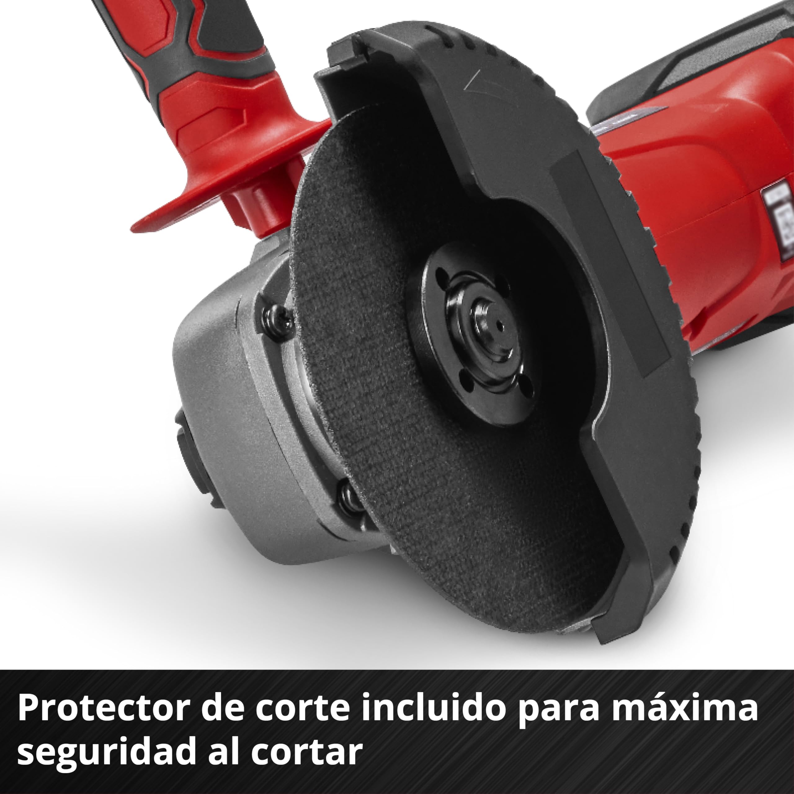 Einhell Amoladora angular con batería TC-AG 18/115 Li Power X-Change (18 V, 115 mm de diámetro de disco, 28 mm de profundidad de corte, arranque suave, incl. 1 batería de 4,0 Ah y cargador)