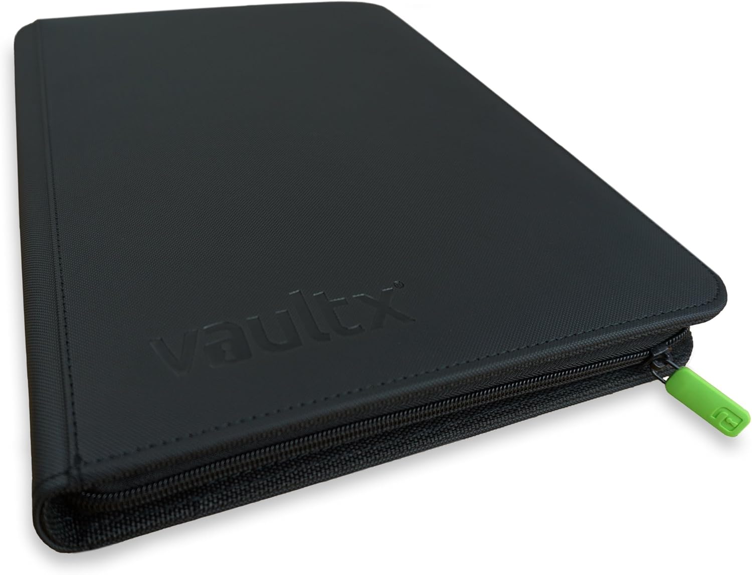 Vault X Premium Exo-Tec Zip Binder - 9 Pocket Trading Card Album Folder - 360 Side Loading Pocket Binder for TCG CCG Card Storage and Organisation Black