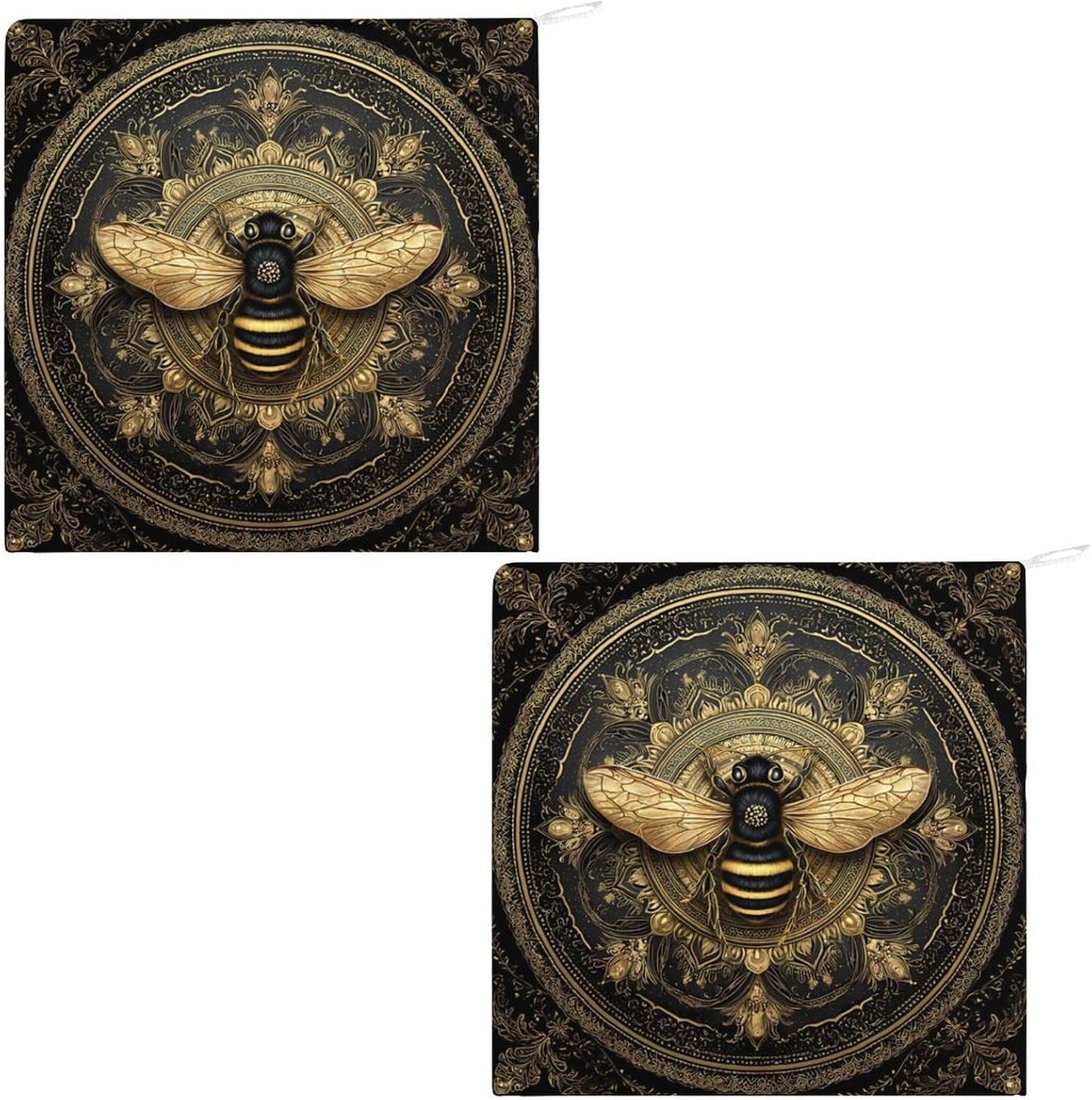 Bee Hand Towels for Bathroom Handkerchief | Absorbent,with Hanging Loop,Kitchen Towels,for Home Hotel,Soft