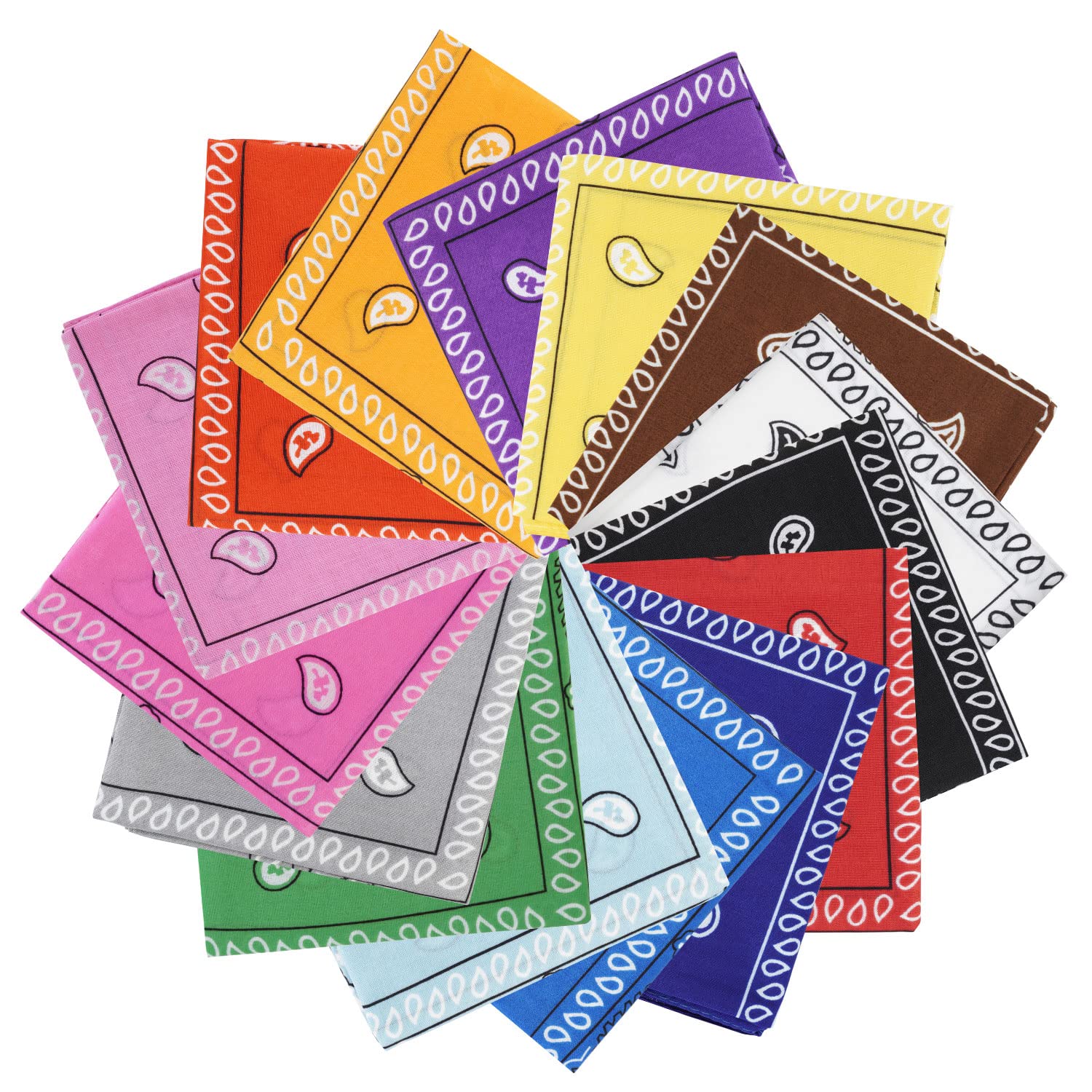 STUDIO LIMITEDSTUDIO LIMITED Multi Bandana for Head and Face and Neck Multi color Headbands Double Sides Printed