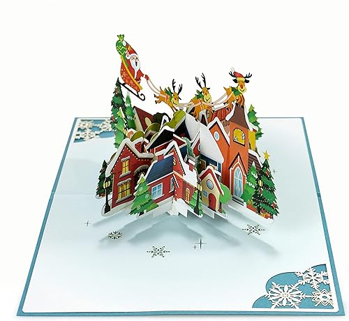 Miniatura 7 de CUTPOPUP - Tarjeta de felicitación de Navidad emergente, 3D, Año Nuevo, Navidad (escena navideña)