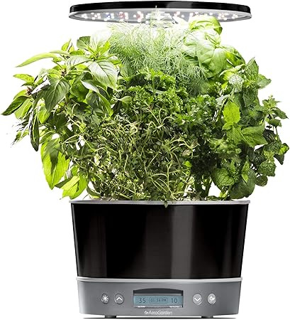 AeroGarden Harvest Elite 360 901113 1200 Indoor Garden with LED Grow Light