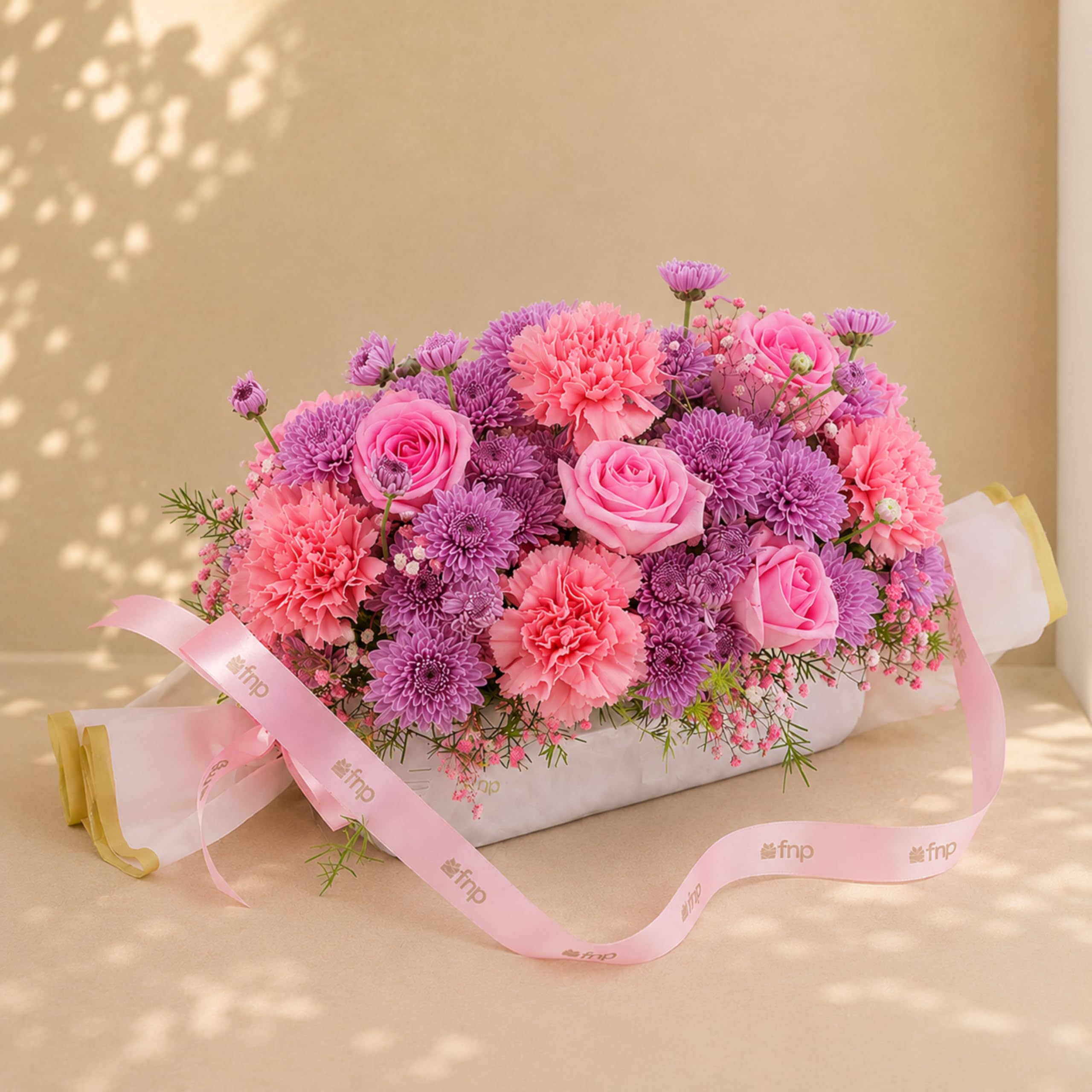 Fnp Sweet Mothers Love Rose Arrangement-image-2