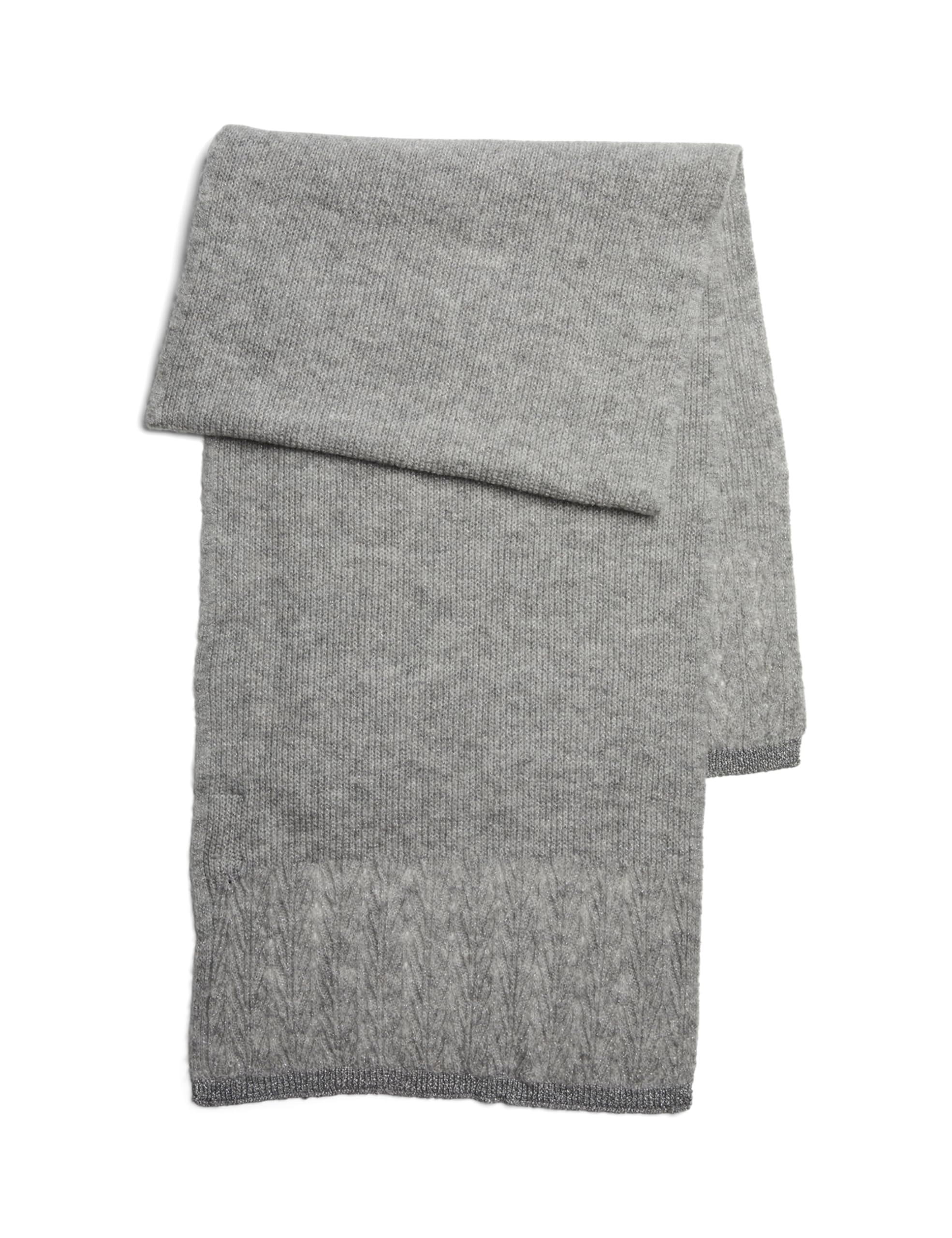 PIECES Pcnohanna Long Scarf Lurex BC, Light grey melange/detail: silver lurex, One Size