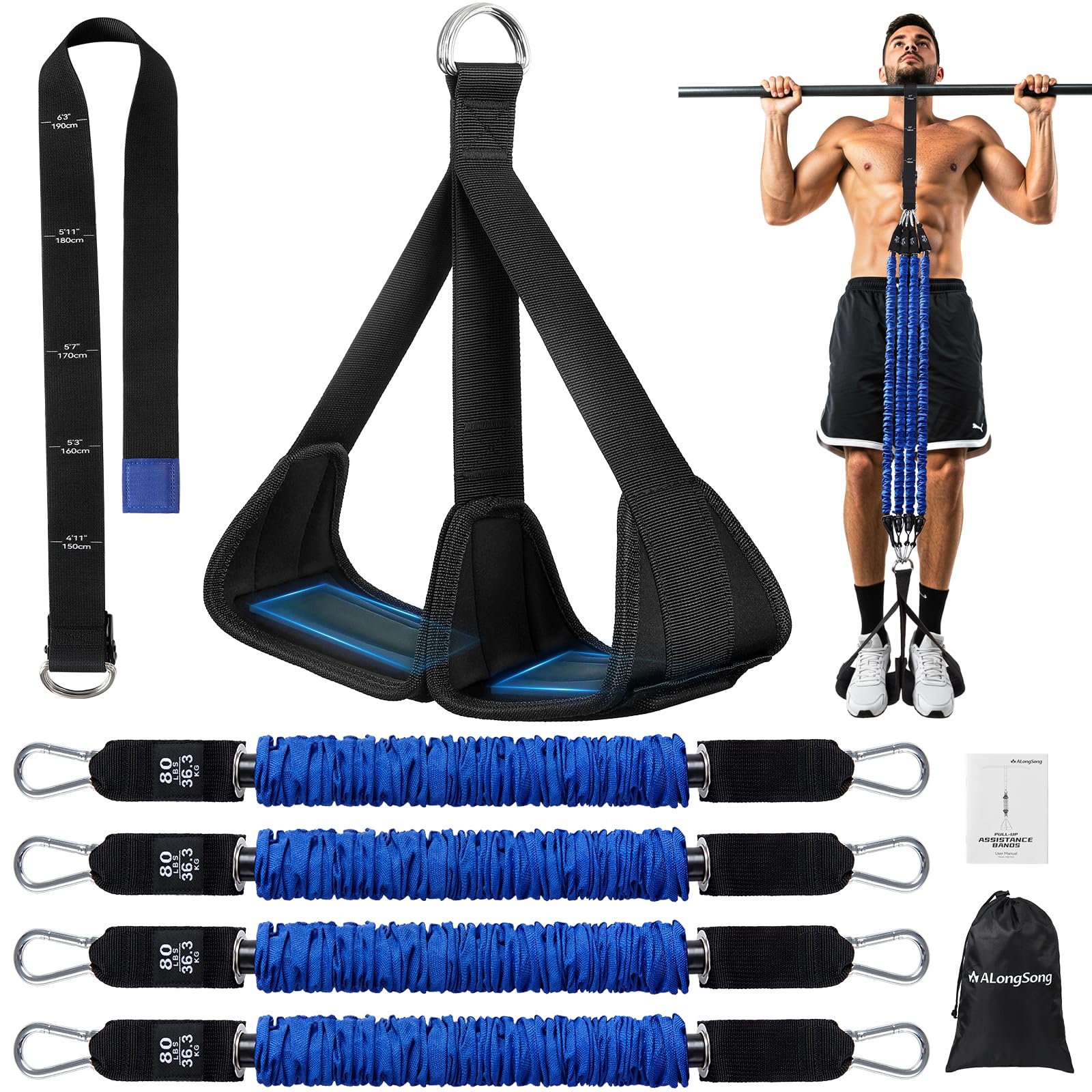 ALongSong Pull Up Assistance Bands