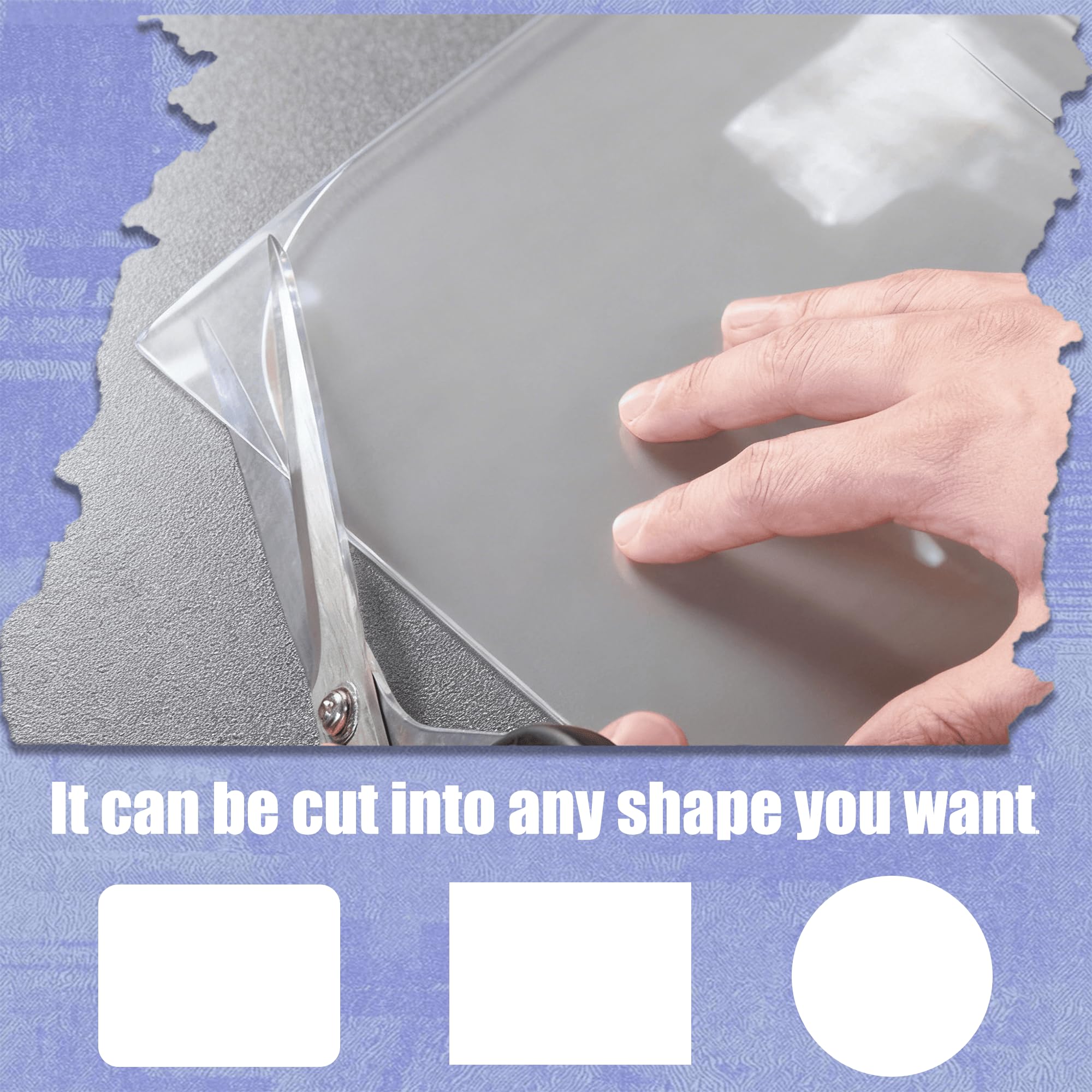 Tovaglia PVC Trasparente 115 x 195 cm con Protezione Antimacchia Tovaglia Plastificata Impermeabile Varie Misure Dimensioni per Tavoli di Cucina e Salotto, Colore trasparente