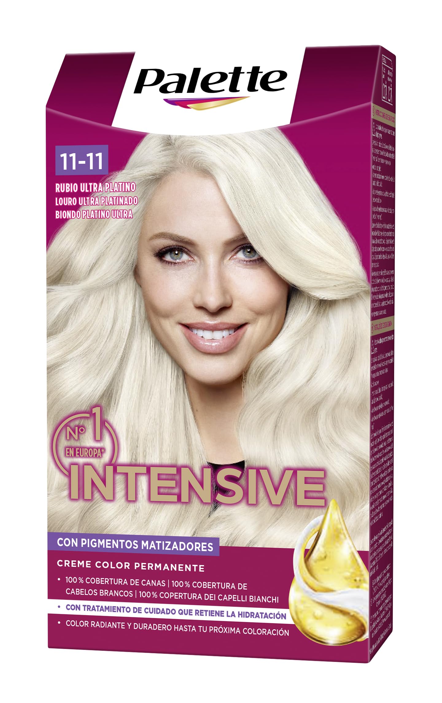 Tinte Permanente Schwarzkopf Intensive Rubio Platino Nº 11.11 (1 unidad)