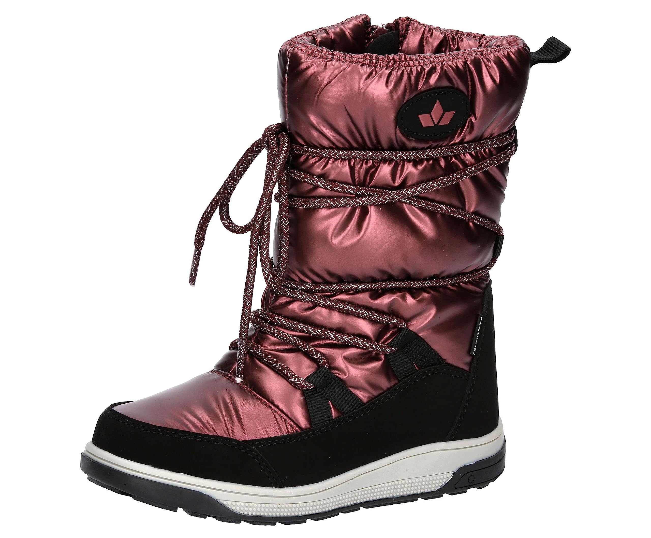 Lico Anabel Snow Boot, Bordeaux Black, 4 UK