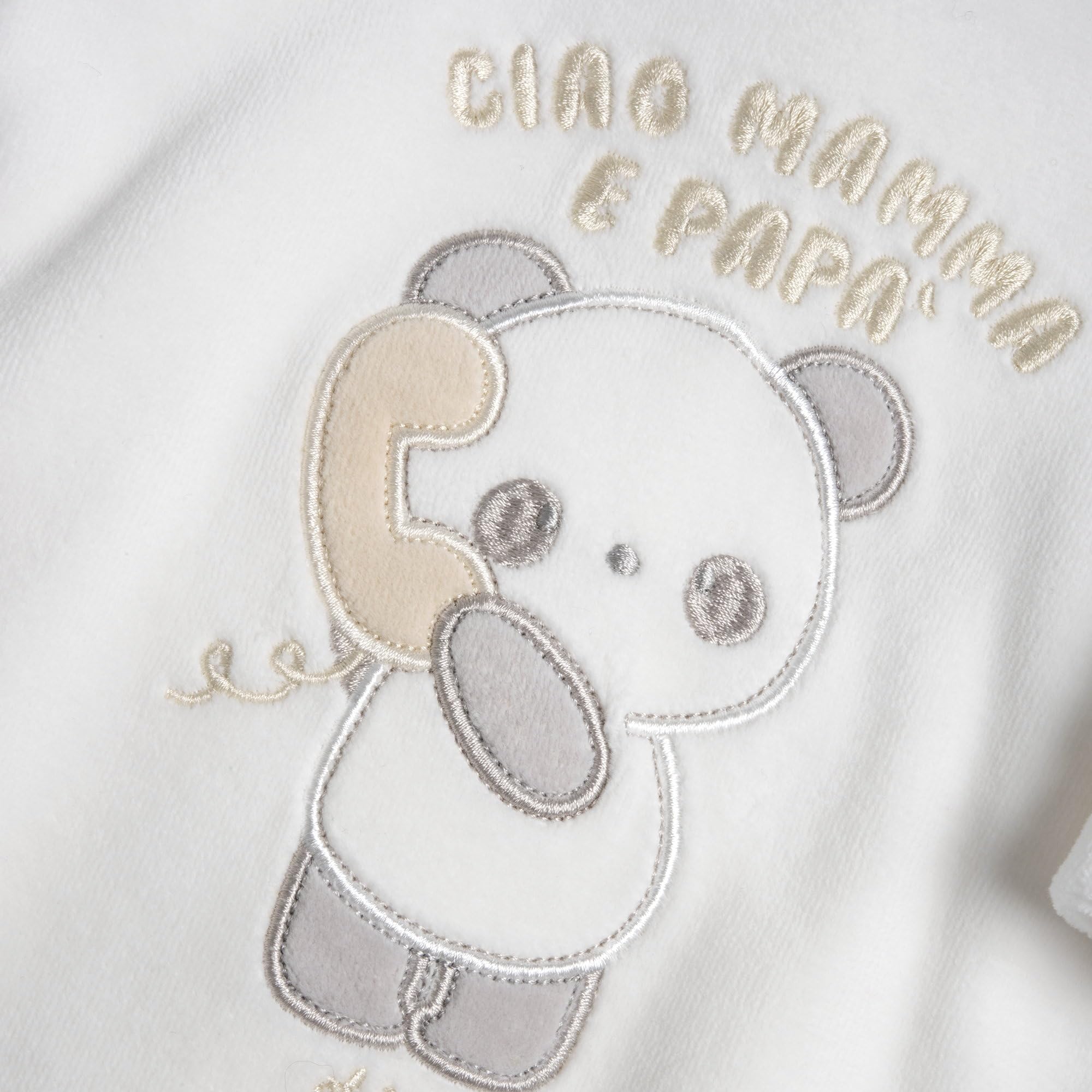 Chicco, Tutina Neonato, con Comoda Apertura sulla Schiena e a Patello con Bottoncini, in Calda e Morbida Ciniglia, Lavabile in Lavatrice, Abbigliamento Neonato 0-24 Mesi, Idea Regalo Nascita