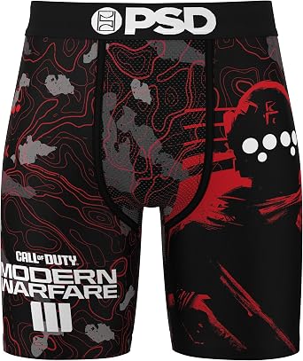 PSD Men's Call of Duty Boxer Briefs - COD Breathable and Supportive Men's Underwear with Moisture-Wicking Fabric