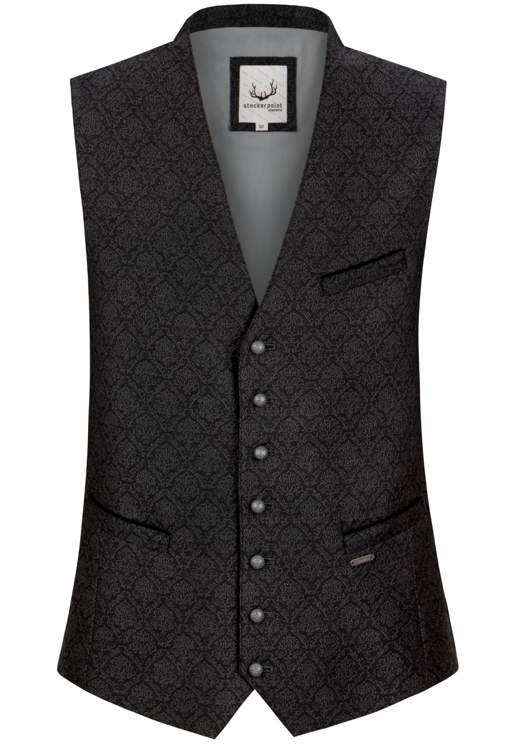 Stockerpoint Herren Trachtenweste Piero I Größen 44-60 I Traditionelle & hochwertige Weste mit verstellbarem Riegel I Perfekt für Trachten & Festlichkeiten