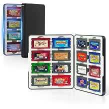 GBA Magnetic Game Case Compatible with Game Boy Advance, Holder for 16 GBA Game Cartridges, Silicone Slots & Waterproof, Portable Travel Size Organizer Box Accessories for Game Collectors