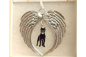 Black Pitbull Christmas Ornament