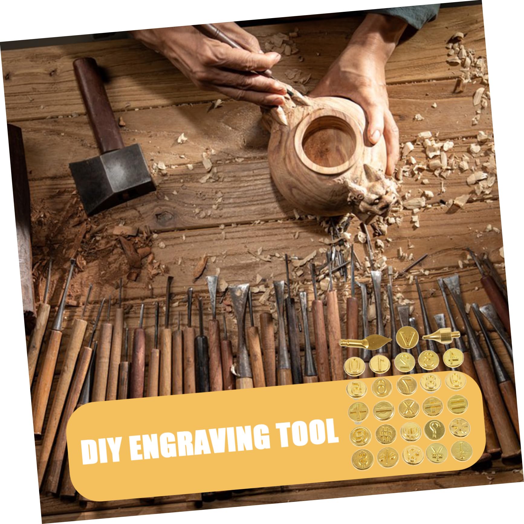 HOMSFOU 2 Set Punte per Pirografia Numerate Kit Strumenti per Incisione e Creazioni per Fai da Te Accessori per creatività e Progetti Unici
