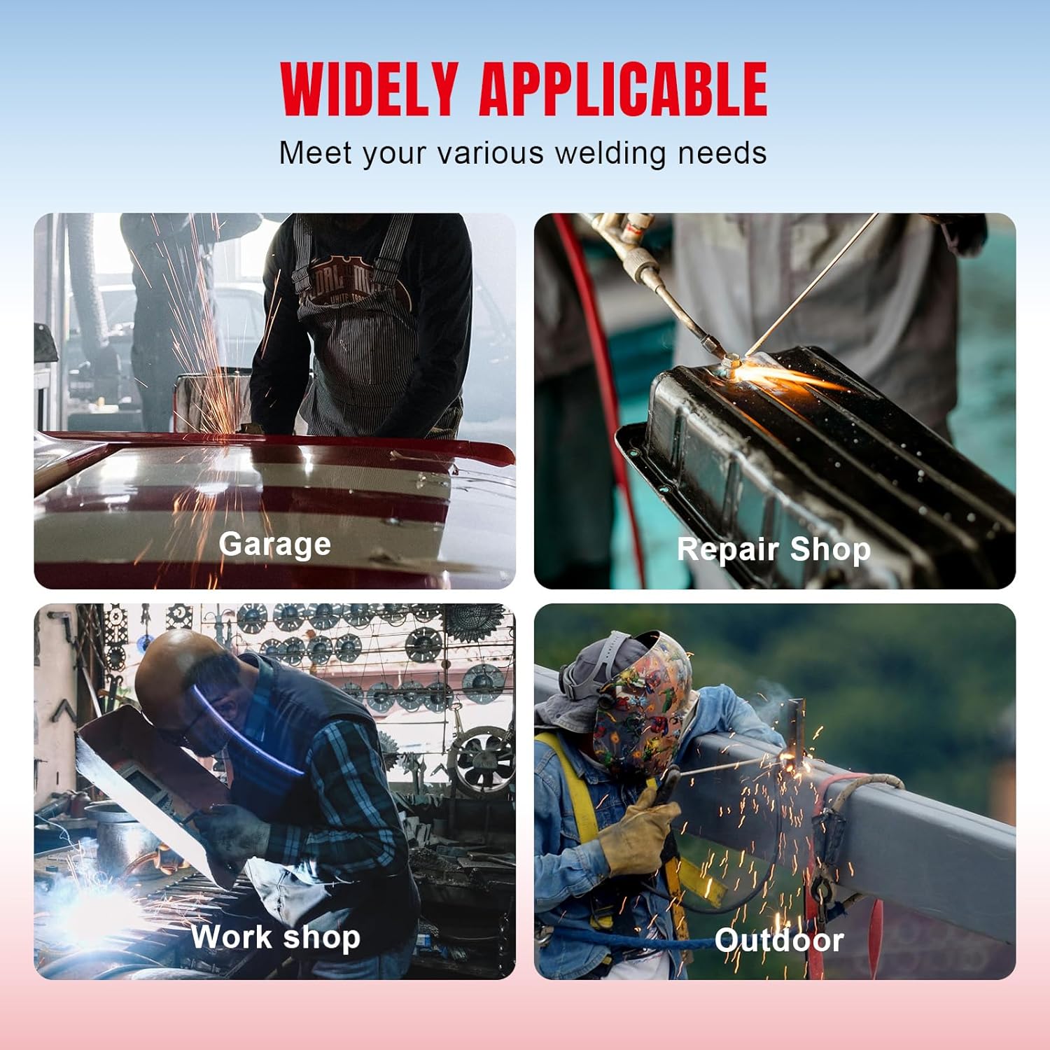 BIG RED E71T-GS .035" 10LBS, Flux Core Welding Wire: Gasless Mild Steel MIG Welding Wire with Low Splatter for All Position Arc Welding