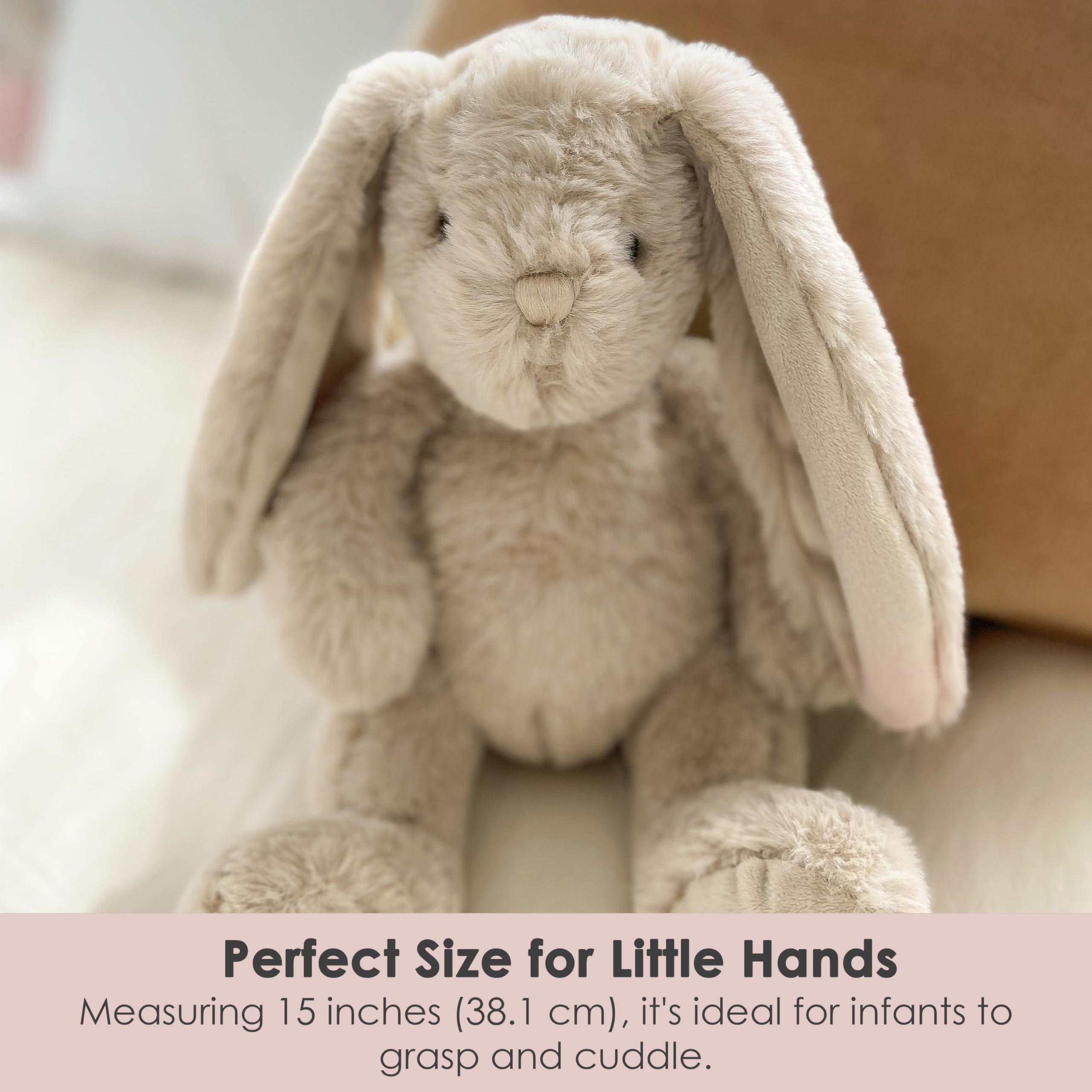 MON AMI Buffy The Bunny 14-Inch Stuffed Animal for Boys & Girls, Multicolor, 15 Inches - Image 3