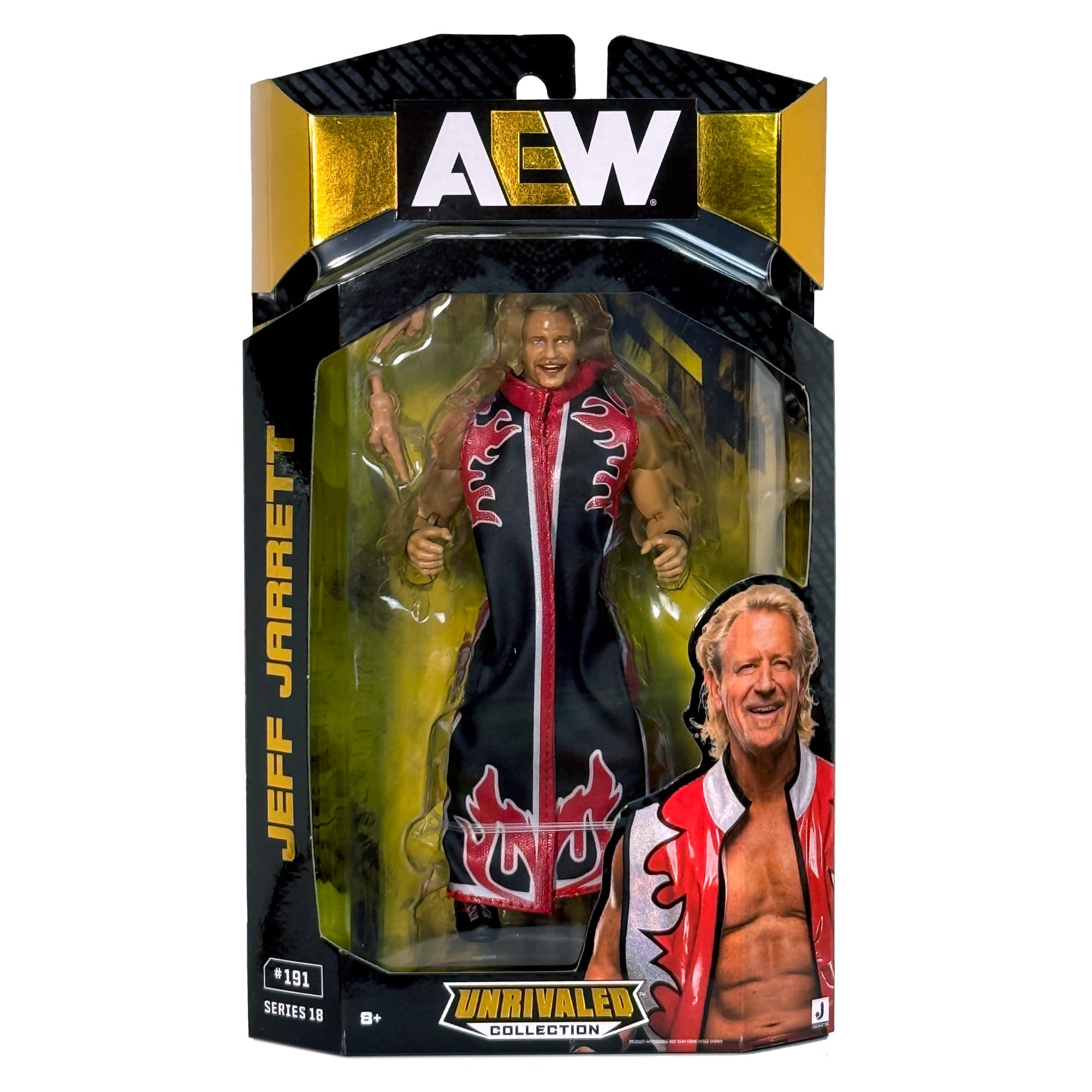 Amazon.com: AEW Jeff Jarrett Unrivaled 18 Toy Wrestling Action
