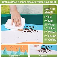 Vista 219 de Play Tailor - Mantel para mesa de pícnic con cubiertas para bancas, impermeable y a prueba de viento con bolsa de cordón, ajustable a mesas y bancas