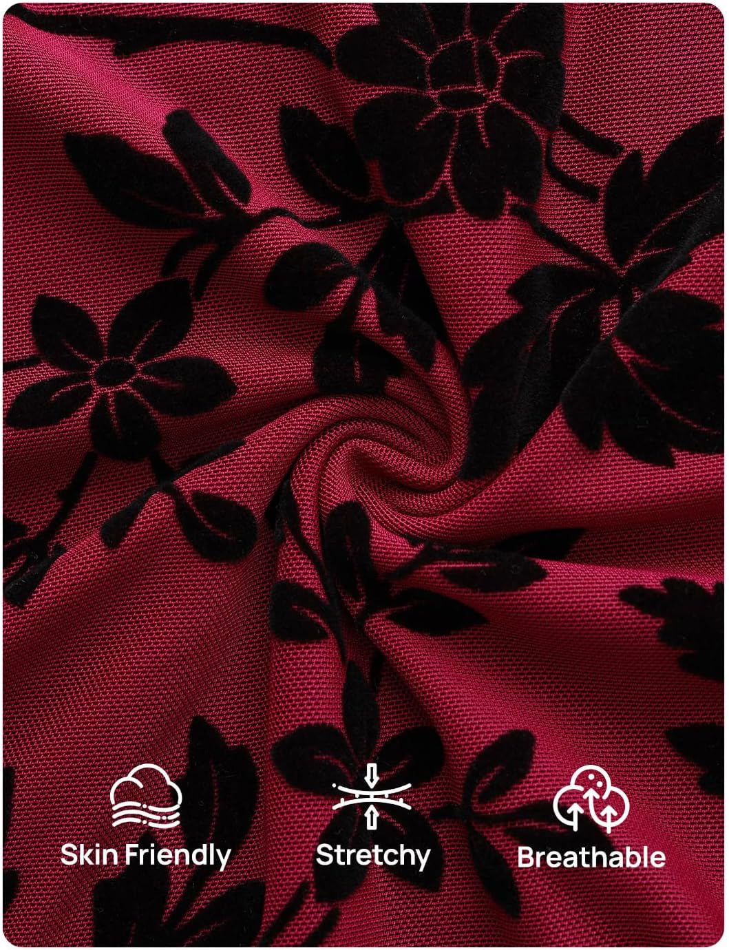 ZESICA Womens Floral Long Sleeve Shirts 2026 Spring Boat Neck Mesh Ruched Tops Fitted Asymmetrical Going Out Blouses - Image 6