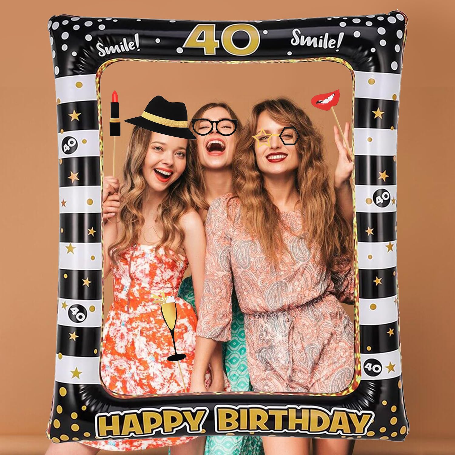 Cadre De Photomaton Classe De 2023 Isolé Sur Blanc Accessoires De Photomaton De Fête De Remise