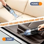 Mini Aspirateur de voiture Protable sans fil, Aspirateurs portatifs pour le nettoyage rapide, Aviateur portatif sans fil pour la maison et le bureau de voiture
