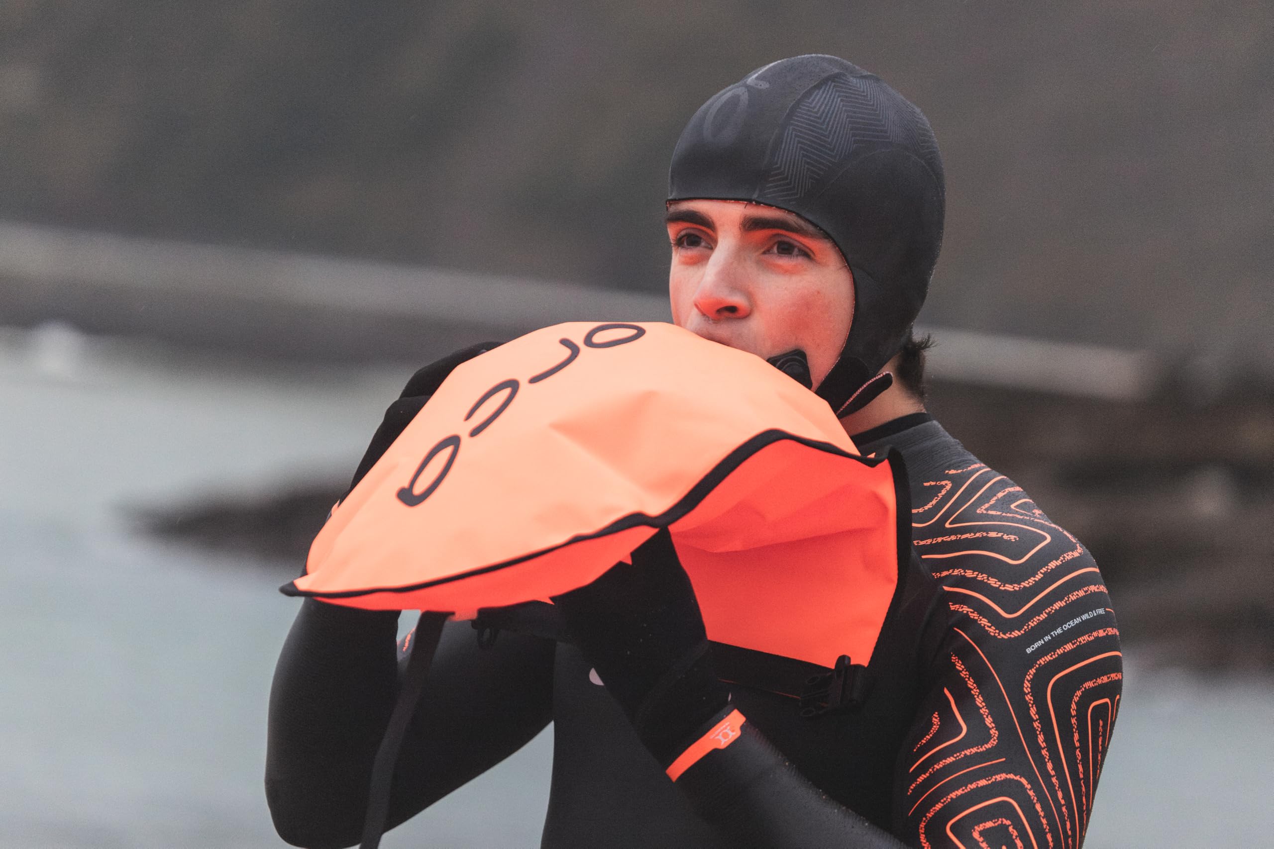 ORCA Open Water Tow Float - Hi-Vis Orange - Imperméable Anti-éclaboussures