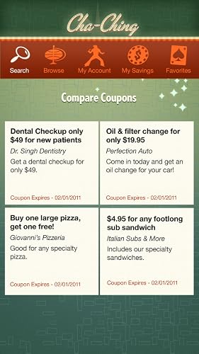 Cha-Ching Coupons – vue 5