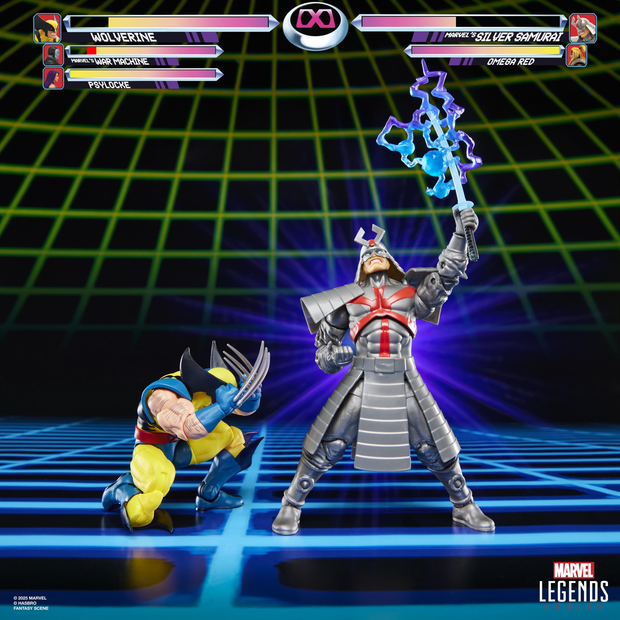 Marvel Legends Series Gamerverse, Lobezno vs. Marvel'S Silver Samurai, Figuras de acción coleccionables